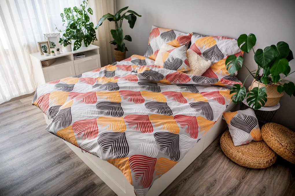 3 db pamut szatén lap Blade 200x140cm+90x70cm TiaHome