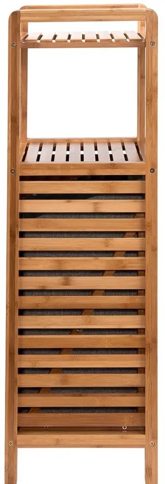 BIG BAMBOO fürdőszobai polc szennyeskosárral