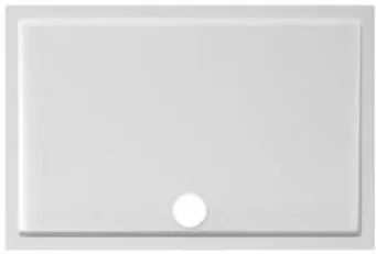 Zuhanytálca négyszögletes Jika 120x80 cm öntött márvány fehér H2119350000001