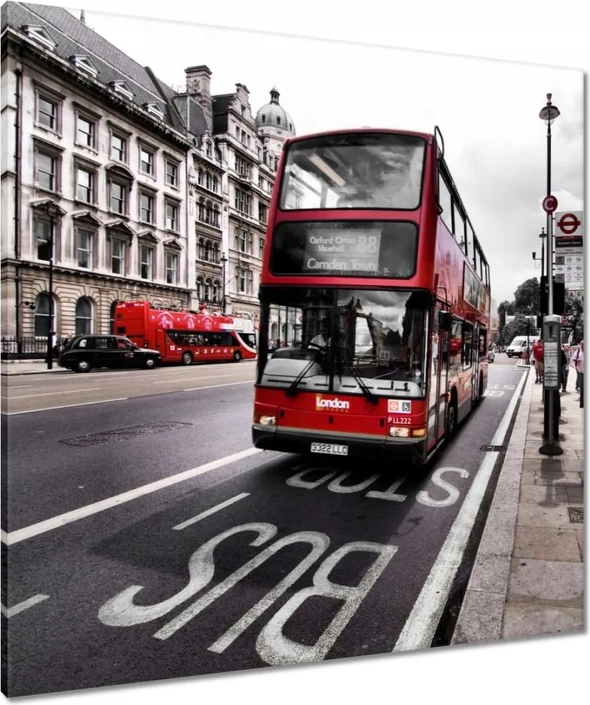 Vászonkép 80x80 Érdekes londoni busz