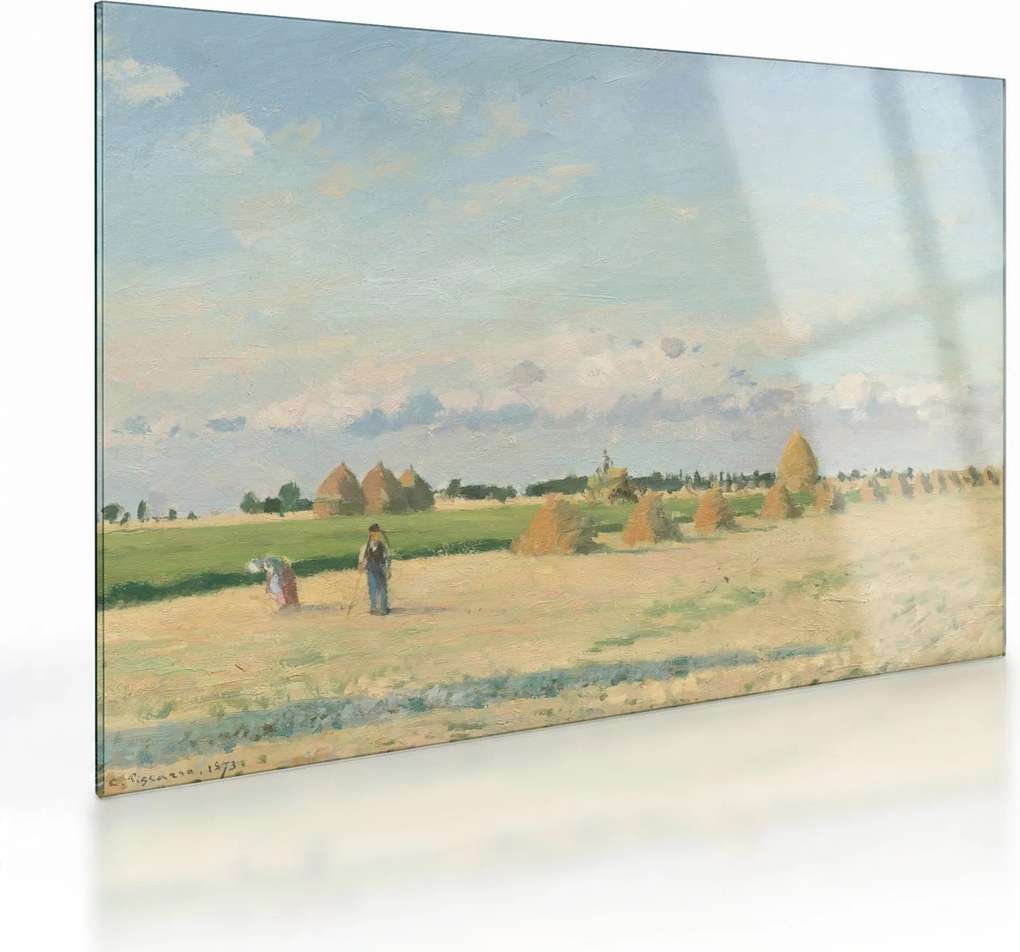 Üveg kép - Camille Pissarro, Landscape, Ile de France, reprodukciók (70x50 cm)