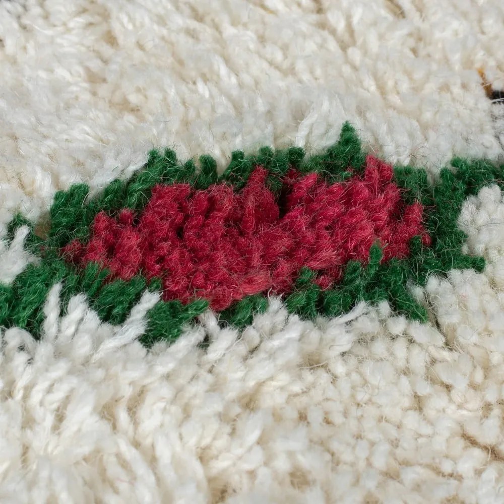 Krémszínű kézi szövésű gyapjú szőnyeg 120x170 cm Moroccan Fes – Flair Rugs