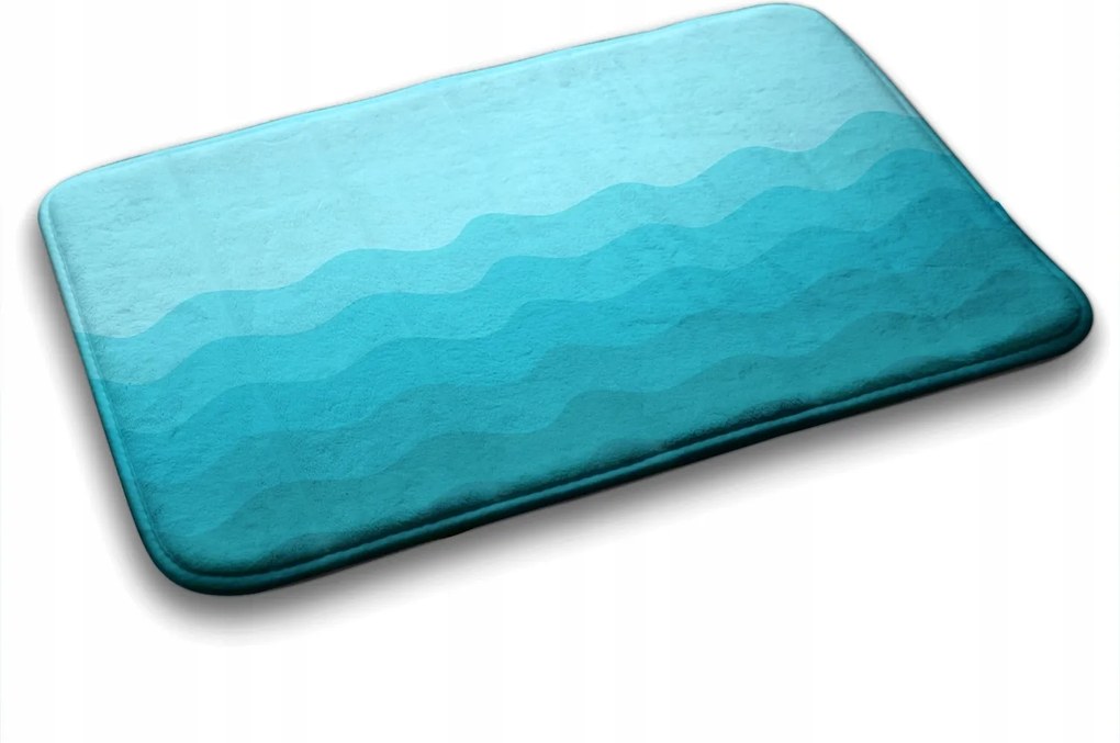 Fürdőszobaszőnyeg Geometrikus hullámok 90x60 cm