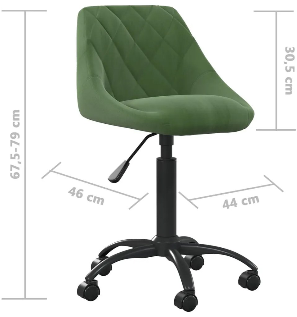 sötétzöld bársony irodaszék