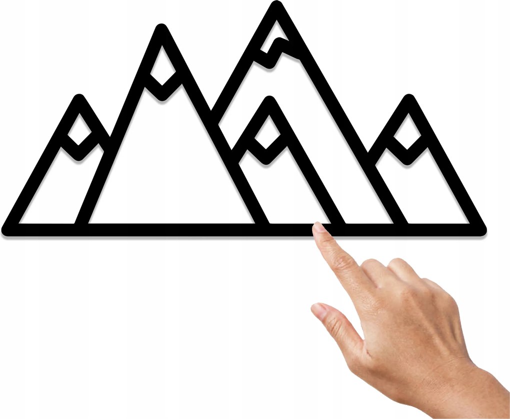 Geometrikus Dekoráció Falra Hegyek Geometrikus Dekoráció Fa Stílusos