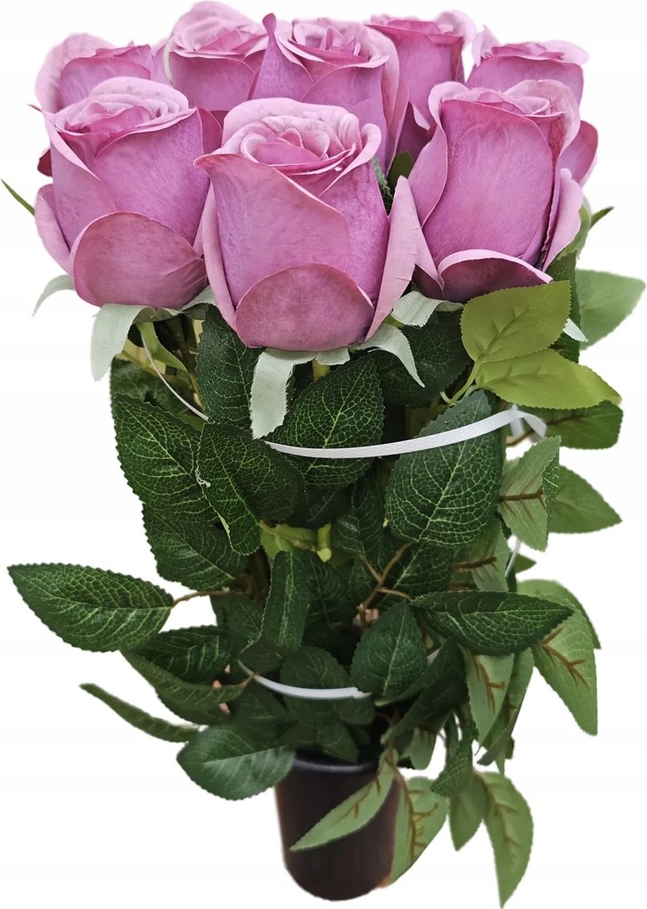 Prémium Rózsaszín Rózsa Csokor! Vázához Művirág Síremlék Temető