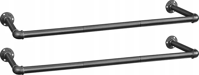 Ipari Stílusú Fali Akasztó Rúd 2 Db Songmics