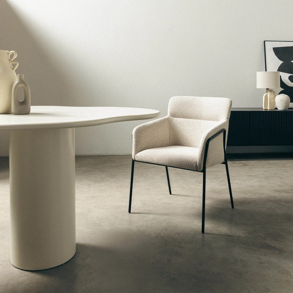 Krém design szék HELSINKI