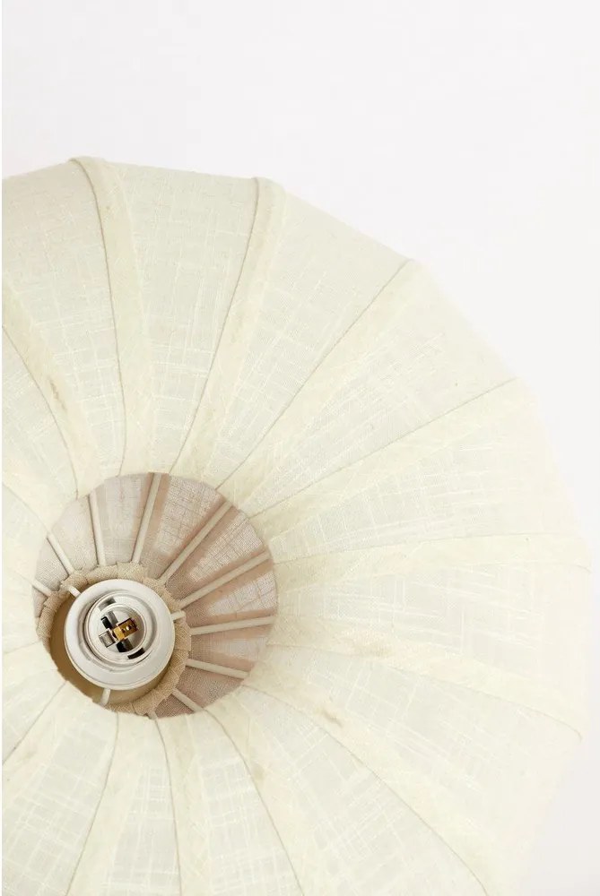 Krémszínű mennyezeti lámpa textil búrával ø 40 cm Zosia – Light &amp; Living