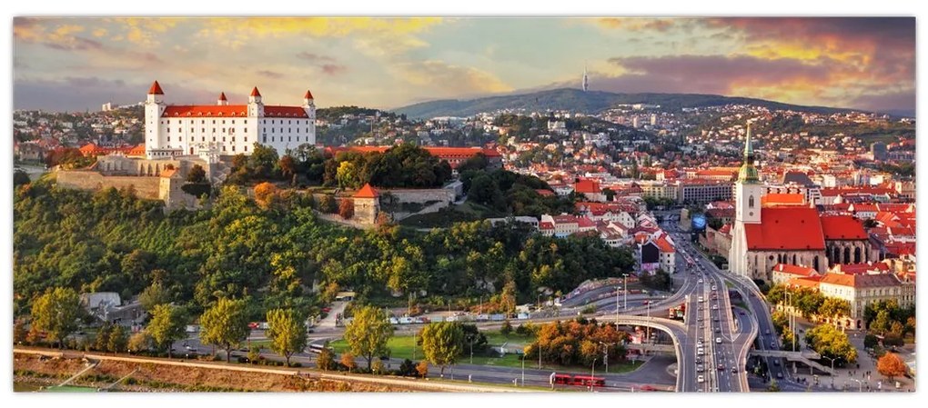 Kép - panoráma, Pozsony, Szlovákia (120x50 cm)