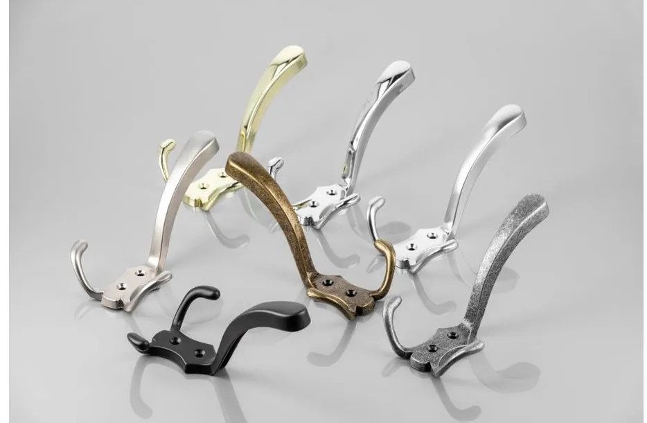 Fogas fém, K24-A0, kalaptartós, matt króm