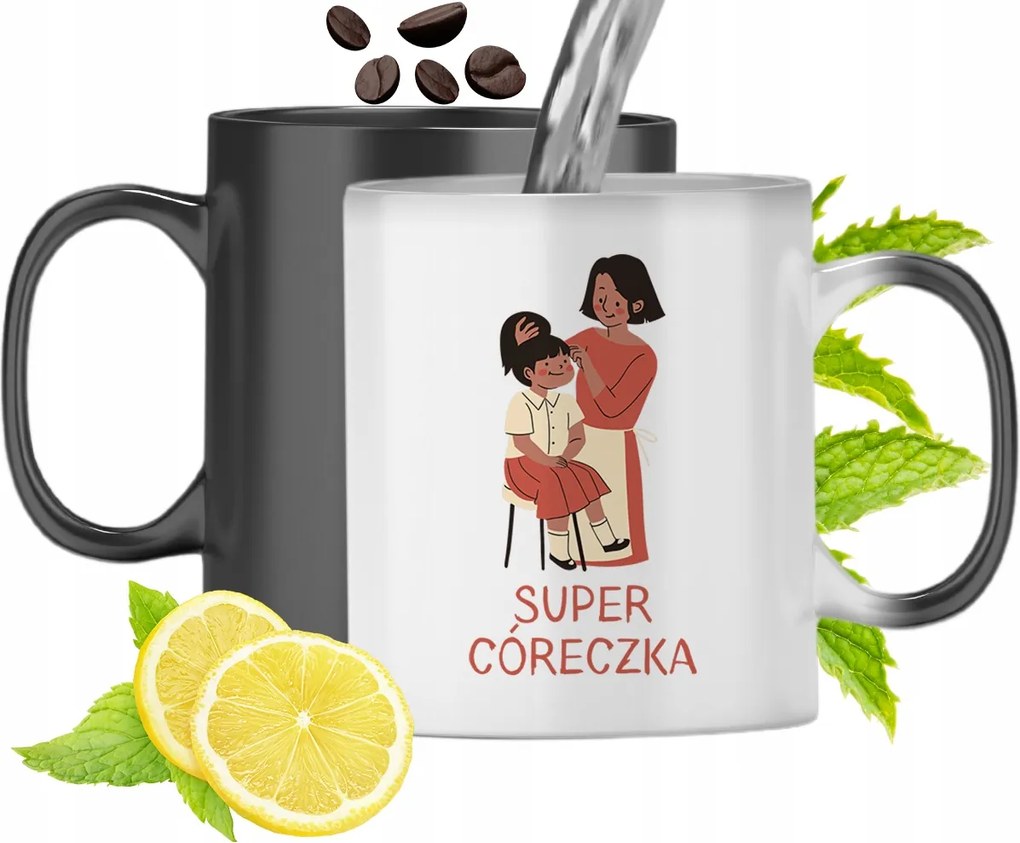 Mágikus Bögre Lányának Színváltós, fényképes nyomattal