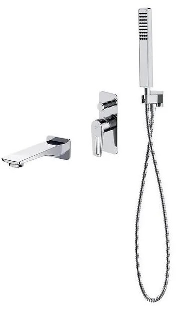 Cersanit S952-037 - MILLE fürdőkád szett falba építhető csapteleppel, króm