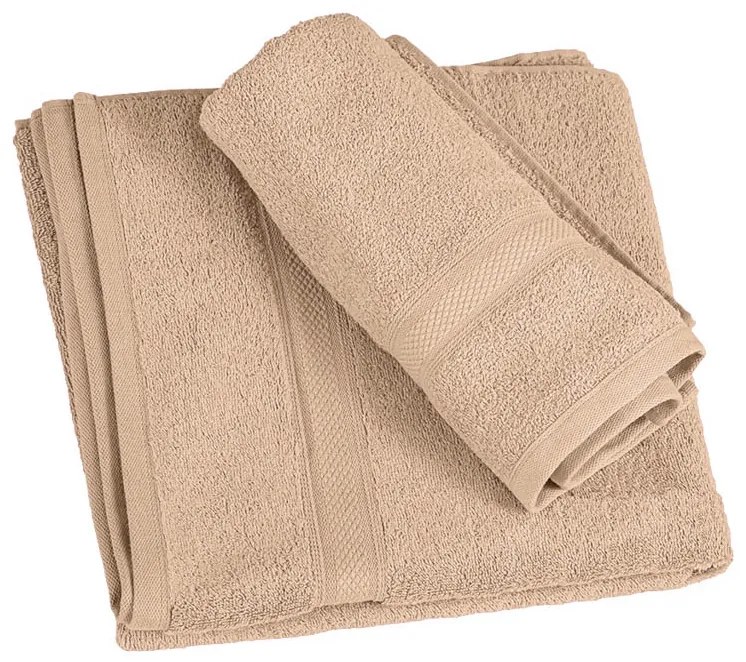 CLARYSSE ELEGANCE Törölköző 60x110 cm homokszínű, 100% pamut