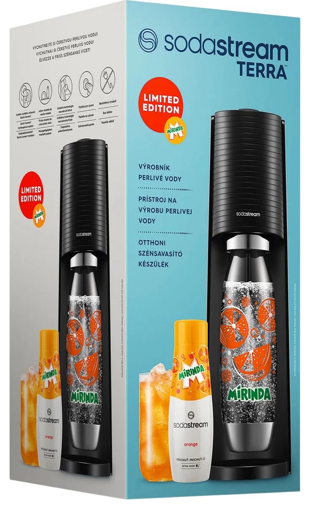 Sodastream Terra Black Mirinda MegaPack CQC