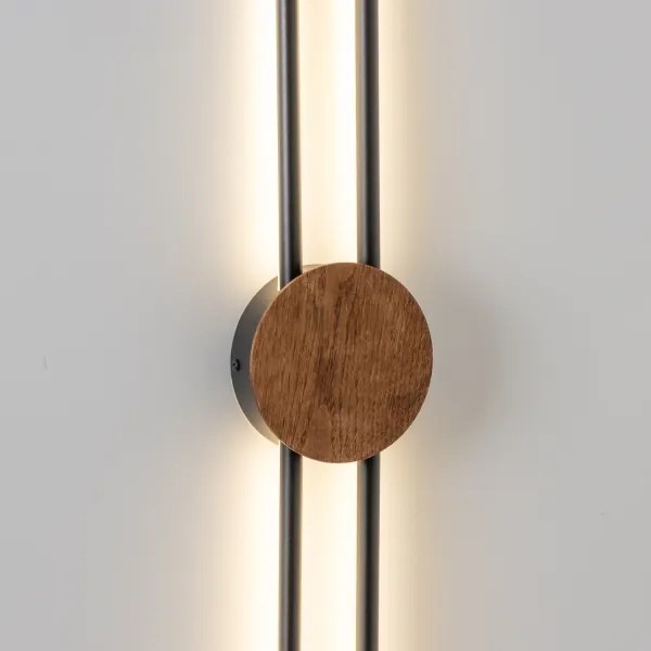 Brilagi - LED fali lámpa WOODY COLLINE LED/15W/230V 80 cm tölgy cseresznye