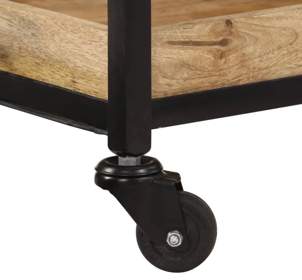 tömör nyers mangófa konyha kocsi 60 x 40 x 80 cm