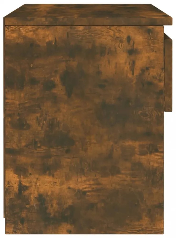 füstös tölgy színű szerelt fa éjjeliszekrény 40 x 30 x 39 cm