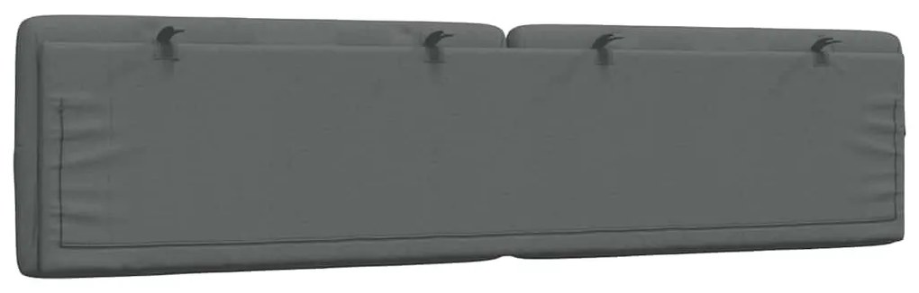 sötétszürke szövet fejtámla párna 200 cm