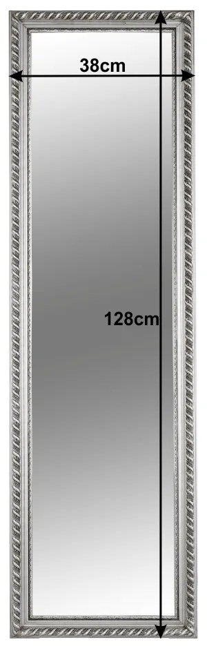 Tükör, ezüst fa keret, MALKIA TYP 5