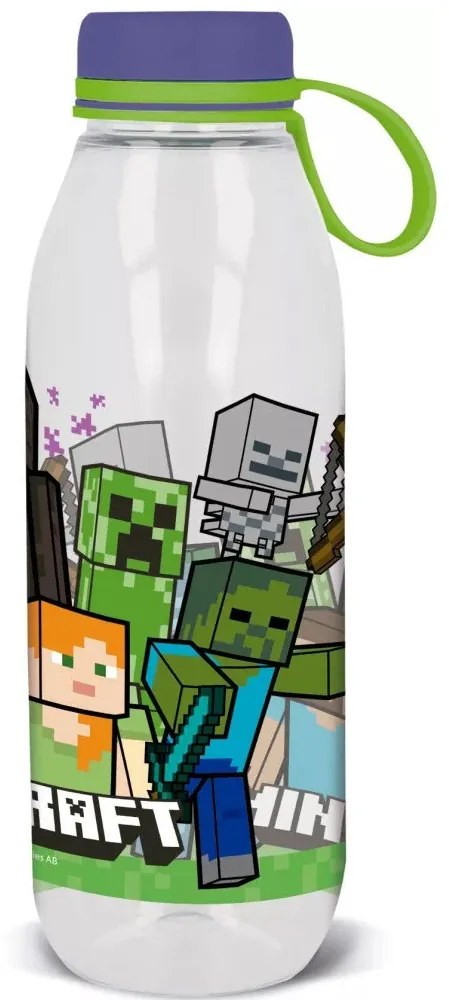 Minecraft Creeper Ecozen műanyag kulacs csavaros kupakkal 650 ml