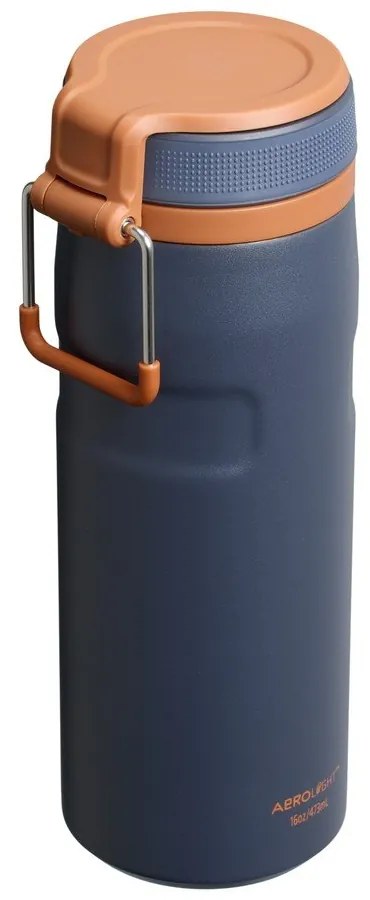 Sötétkék rozsdamentes acél termosz 470 ml IceFlow™ Bottle Twist Flip Twilight – Stanley