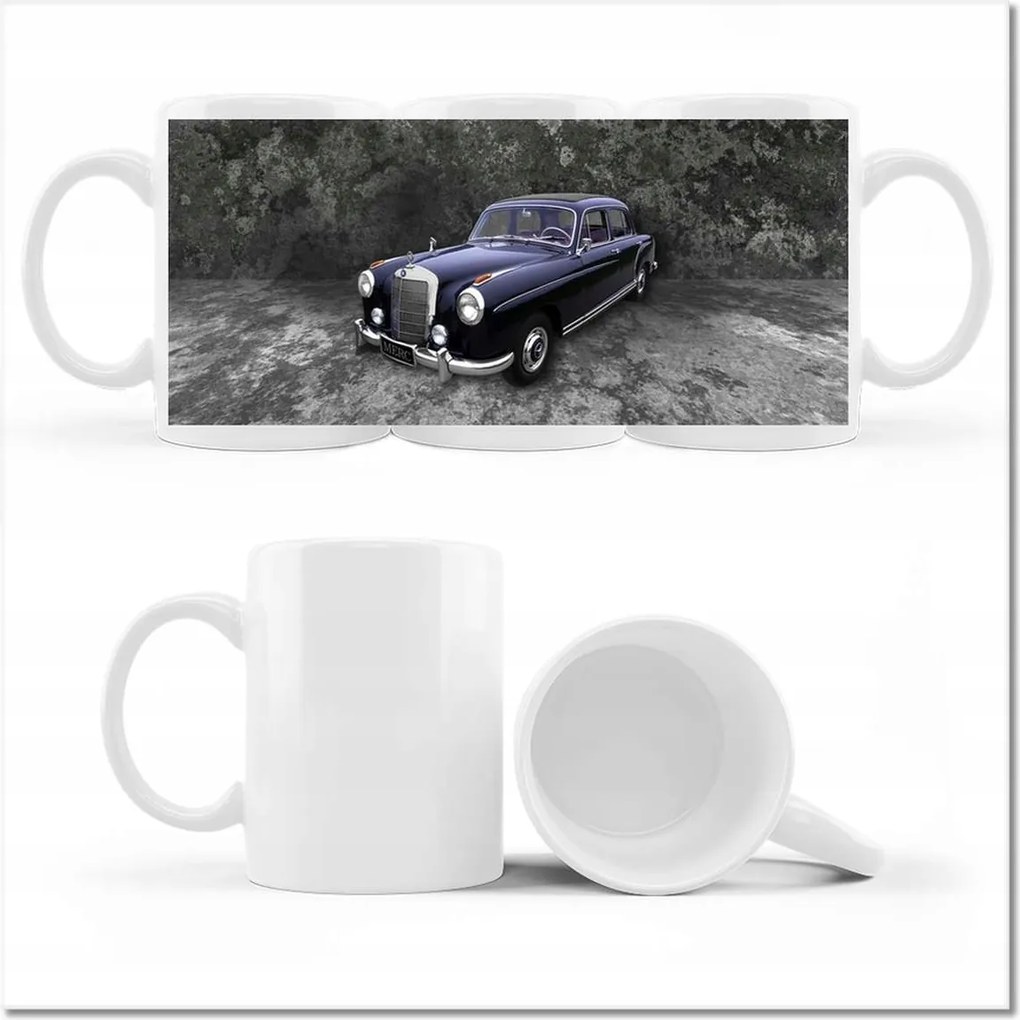 Oldtimer Mercedes Auto nyomott mintás bögre