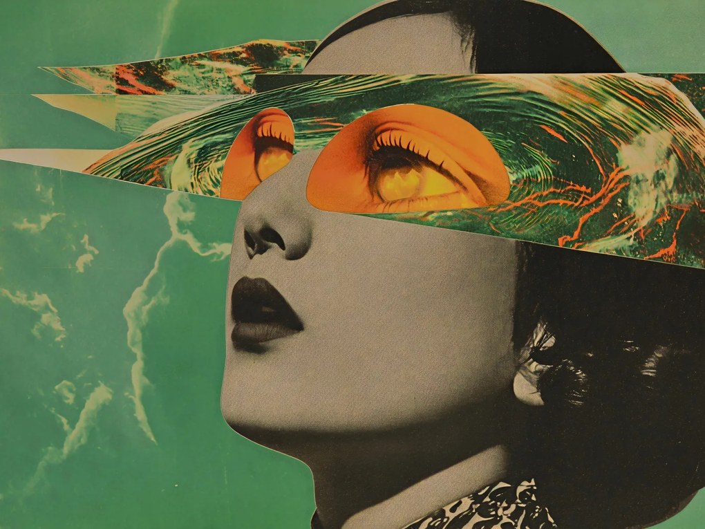 Poszter 40x30cm Kivágott szemek tekintete