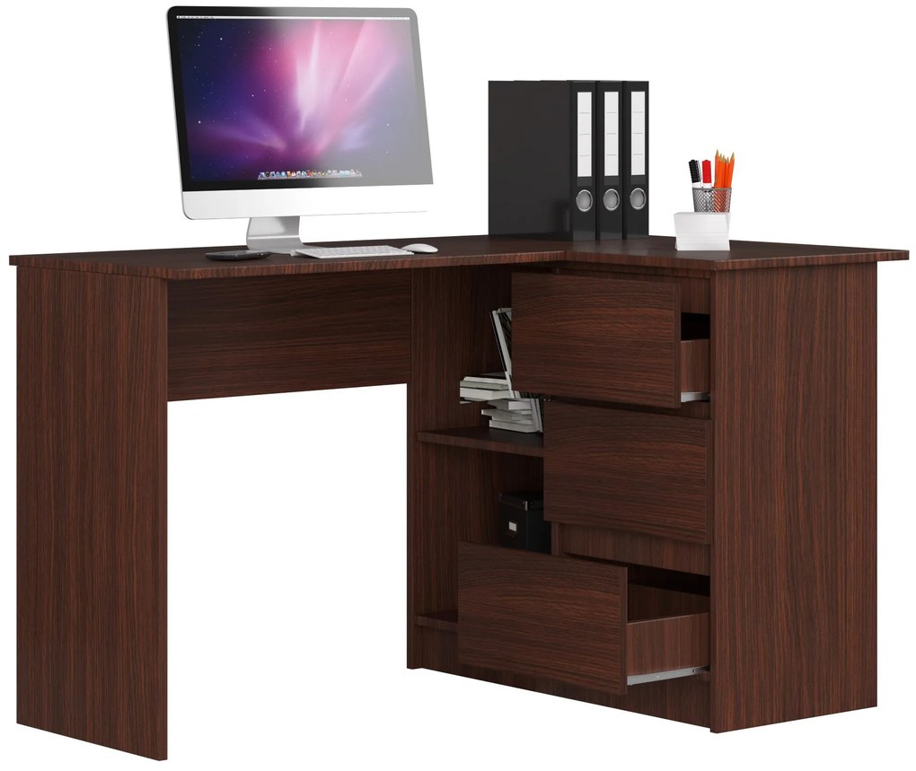 Sarok PC asztal Bodhi (wenge) (J). Akció -17%. 1068795