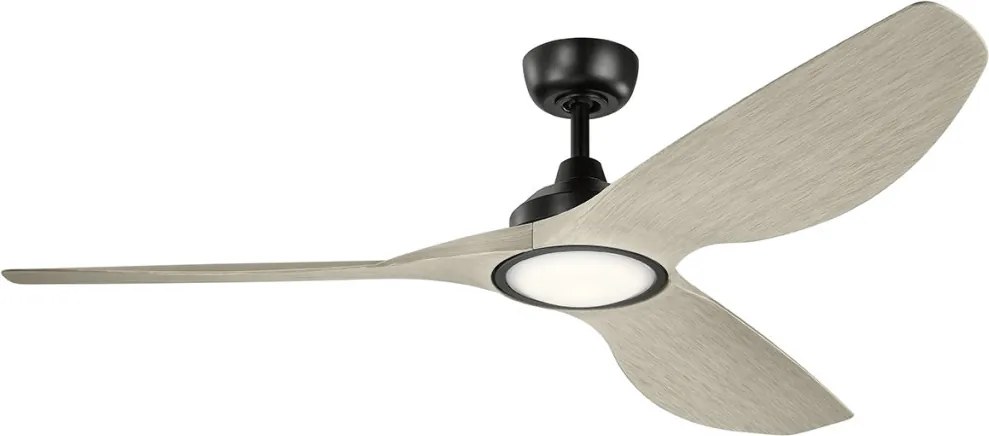KICHLER KLF-IMARI-65-SBK IMARI Ventilátoros lámpa Fekete, Könnyű Dió LED IP44