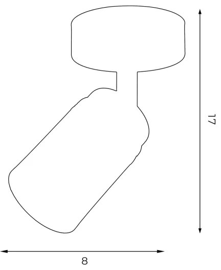 Spotlámpa RENO 1xGU10/8W/230V fehér/arany