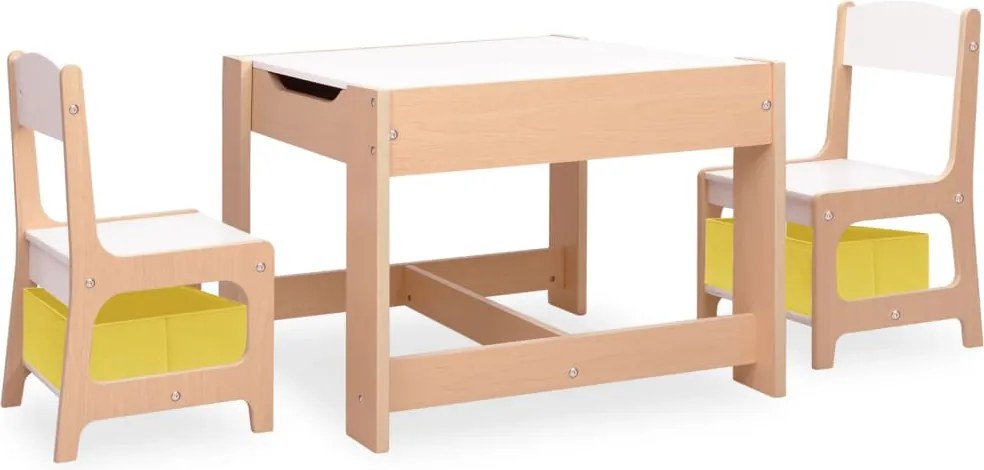 vidaXL MDF gyerekasztal két székkel