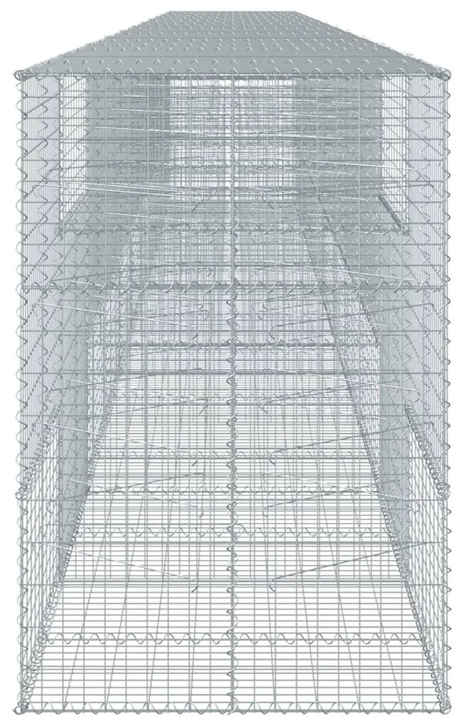 horganyzott vas gabion kosár fedéllel 1100 x 100 x 150 cm