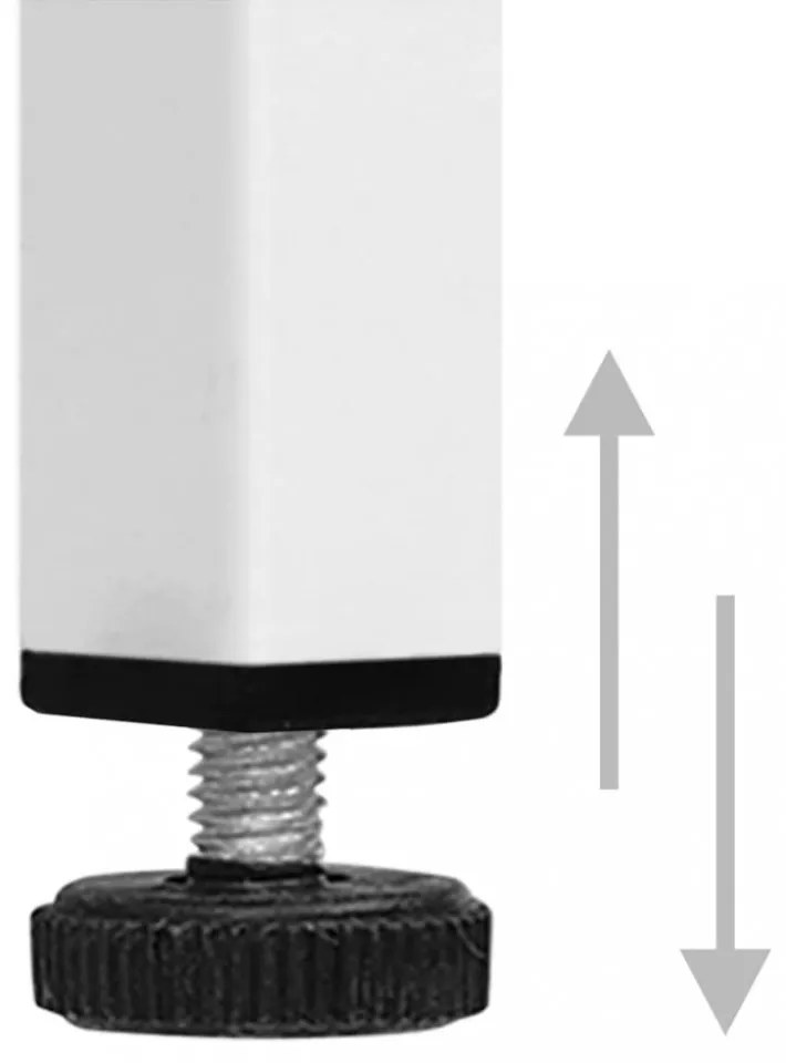 fehér acél éjjeliszekrény 35 x 35 x 51 cm