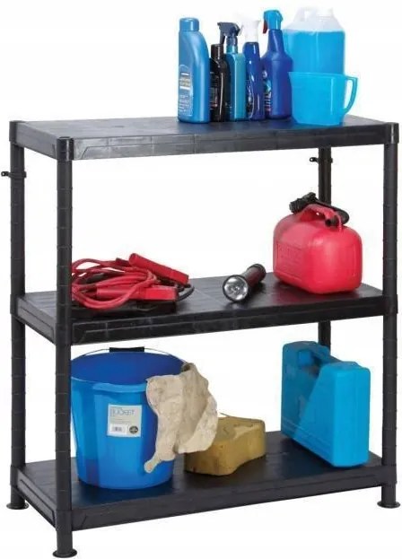 Műanyag könyvespolc három polccal 90cm Garland