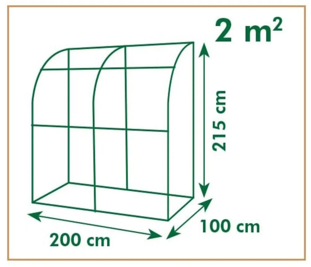 Nature fóliaalagutas melegház 200 x 100 x 215 cm