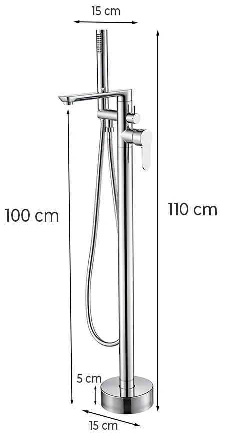 Lora szabadon álló csaptelep