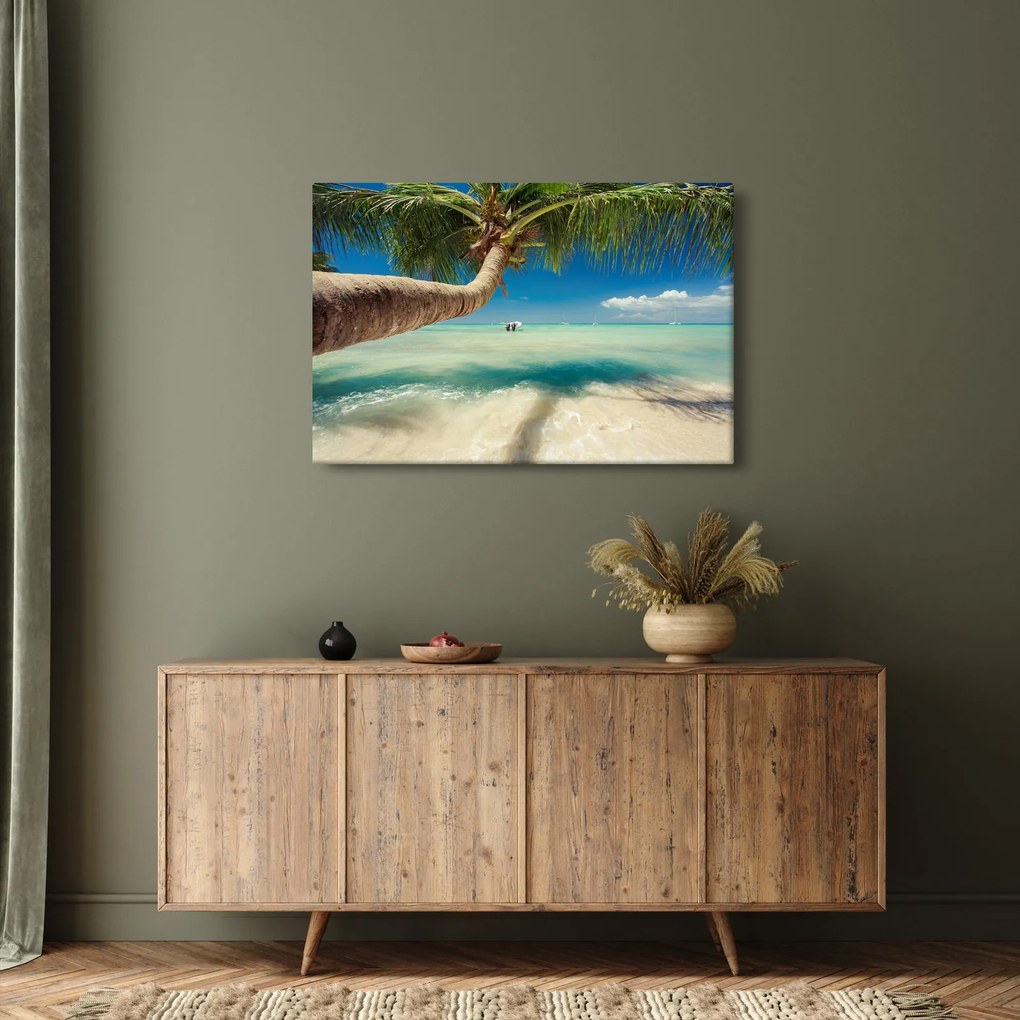 Kép - Tiszta tenger pálmafával (90x60 cm)