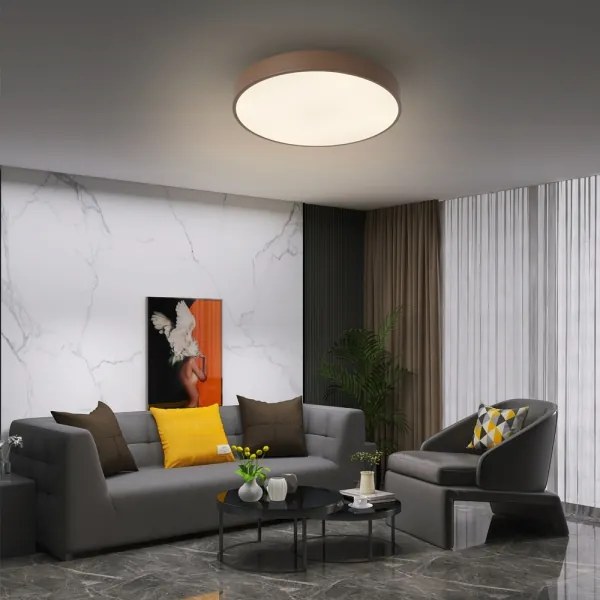 Brilagi - LED dimmelhető mennyezeti lámpatest POOL LED/48W/230V 3000-6000K 40 cm barna+távirányító