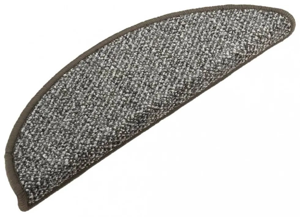 15 db antracitszürke lépcsőszőnyeg 65x21x4 cm