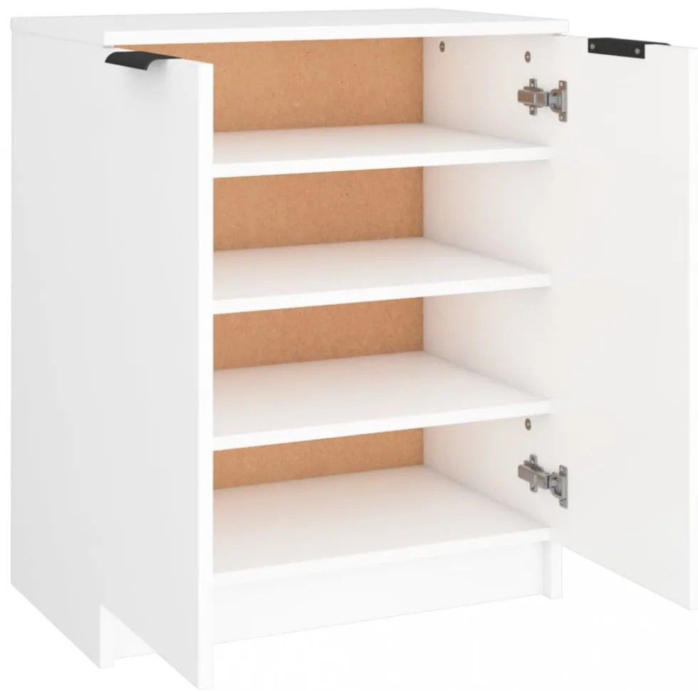 füstös tölgyszínű szerelt fa cipősszekrény 59 x 35 x 70