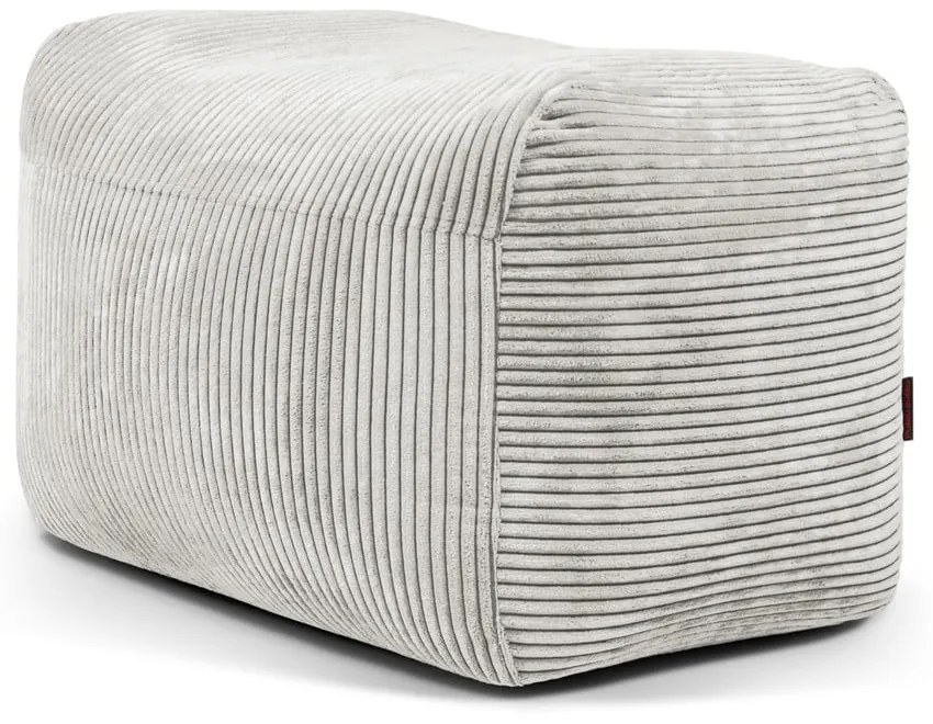 Krémszínű kordbársony babzsákfotel Plus 70 Lounge – SLOWDOWN