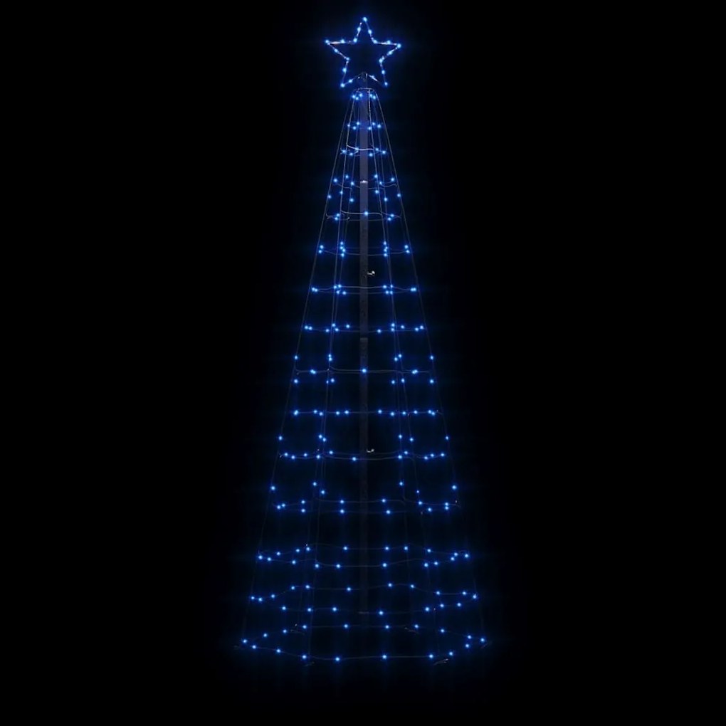 kék LED karácsonyfa tüskékkel 220 LED 180 cm