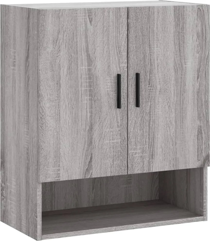 vidaXL szürke sonoma színű szerelt fa faliszekrény 60 x 31 x 70 cm