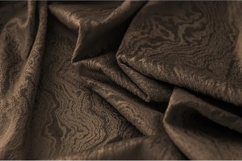 DUNES VELVET sötétítő függöny 140x250 cm, barna Felfüggesztés: Fém gyűrűk
