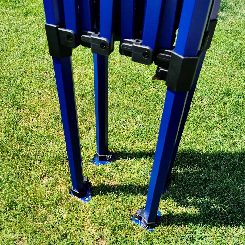 Piaci sátor eladó 2x3m | Gyorsan felállítható sátor - 3 oldalfal nélkül - Fekete