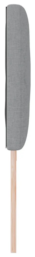 Fejtámla LED -es lámpákkal Világosszürke 200 cm szövet