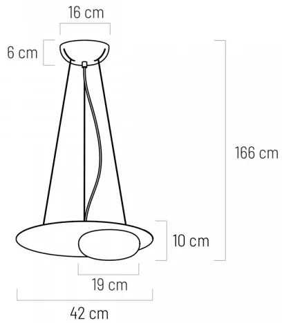 Klausen 111100 - LED Csillár zsinóron PETIT LED/12W/230V fekete