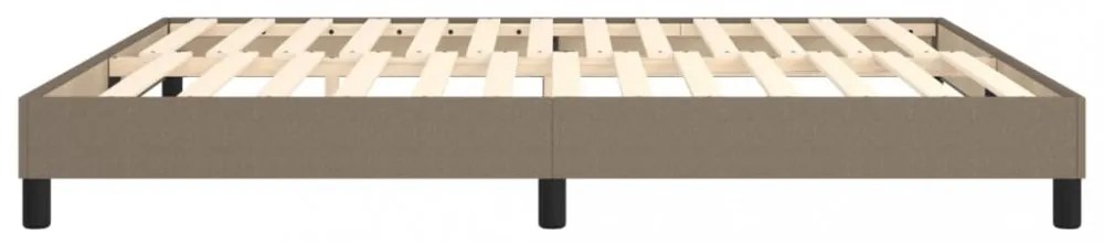 tópszínű szövet rugós ágykeret 180 x 200 cm