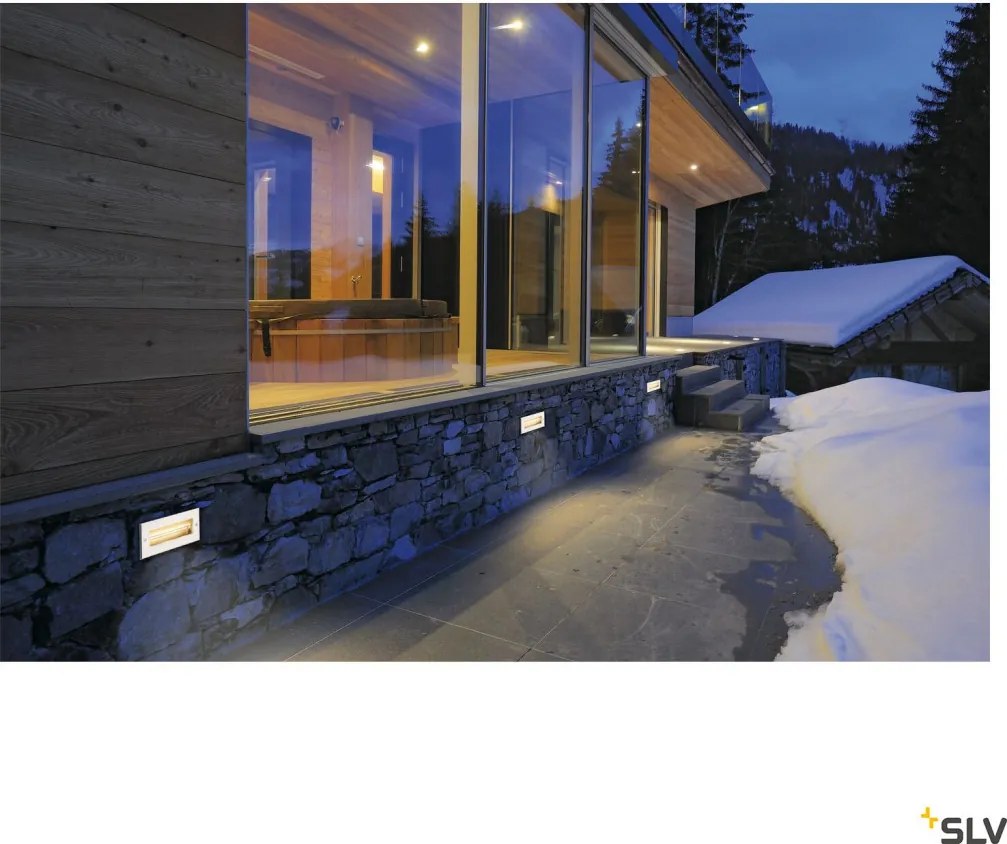 SLV 233660 BRICK Kültéri Falba Építhető Lámpa Rozsdamentes Acél LED IP65